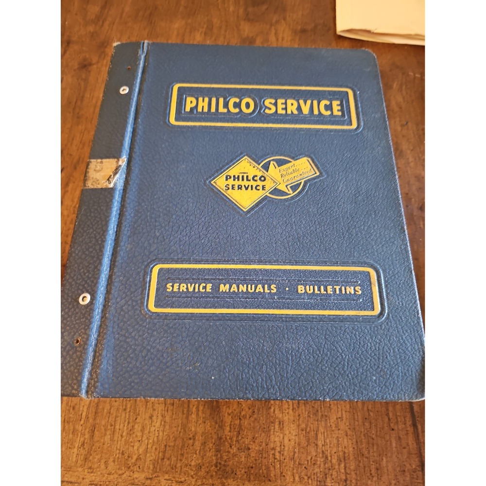 Vintage Philco Service Service Manuals and Bulletins Binder No. 463763